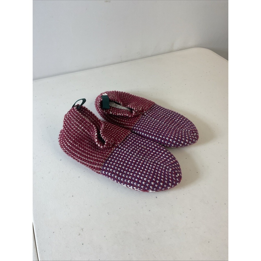 BOMBAS Gripper‎ Maroon Slippers Lined Size XS (US W 5-6.5) Women Cozy Cabin